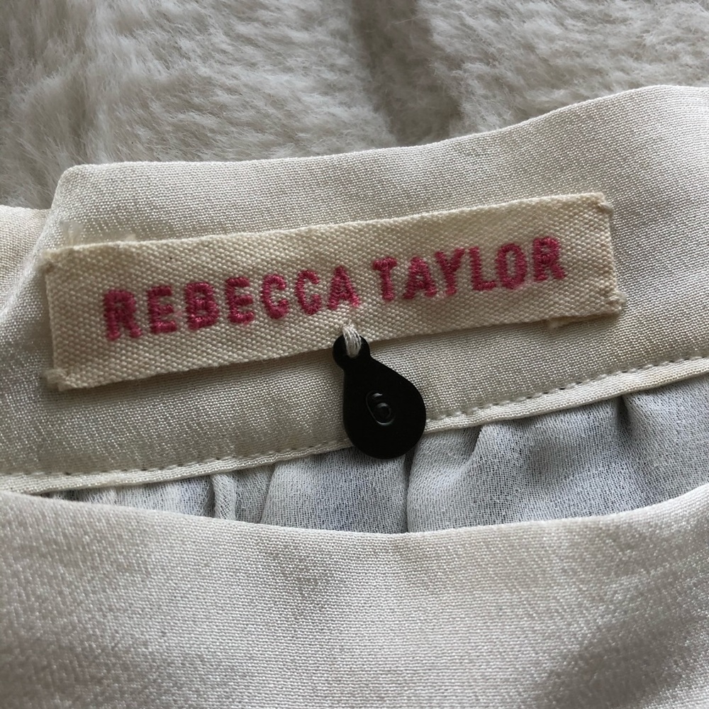 Rebecca Taylor Light Blue Python Snake Print Silk… - image 4